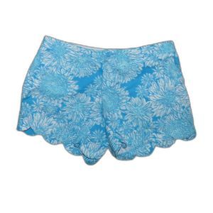 Lilly Pulitzer Lion In The Sun Buttercup Scalloped Shorts Size 12